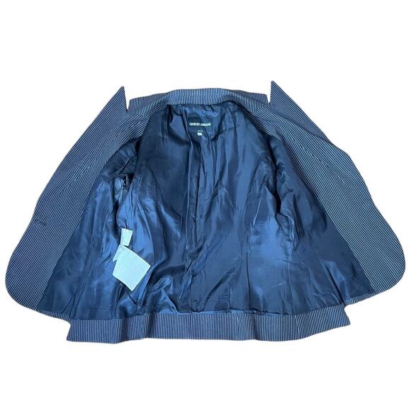 Giorgio Armani Borgo 21 Authentic Made in Italy Silk / Wool Blazer Jacket Sz 44 - Picture 5 of 11